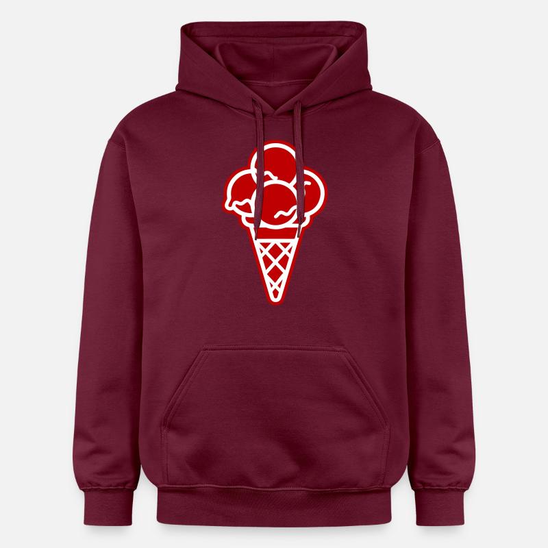 Gaufre à la crème glacée - Sweat à capuche Softstyle® Gildan Unisexe - maroon