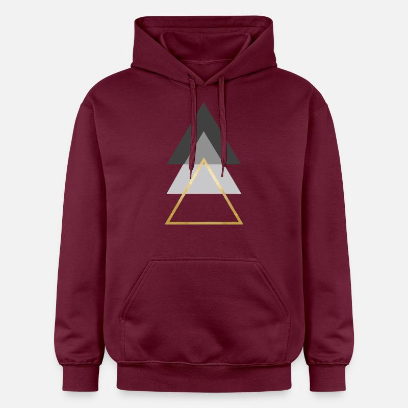 triangles - Sweat à capuche Softstyle® Gildan Unisexe - maroon
