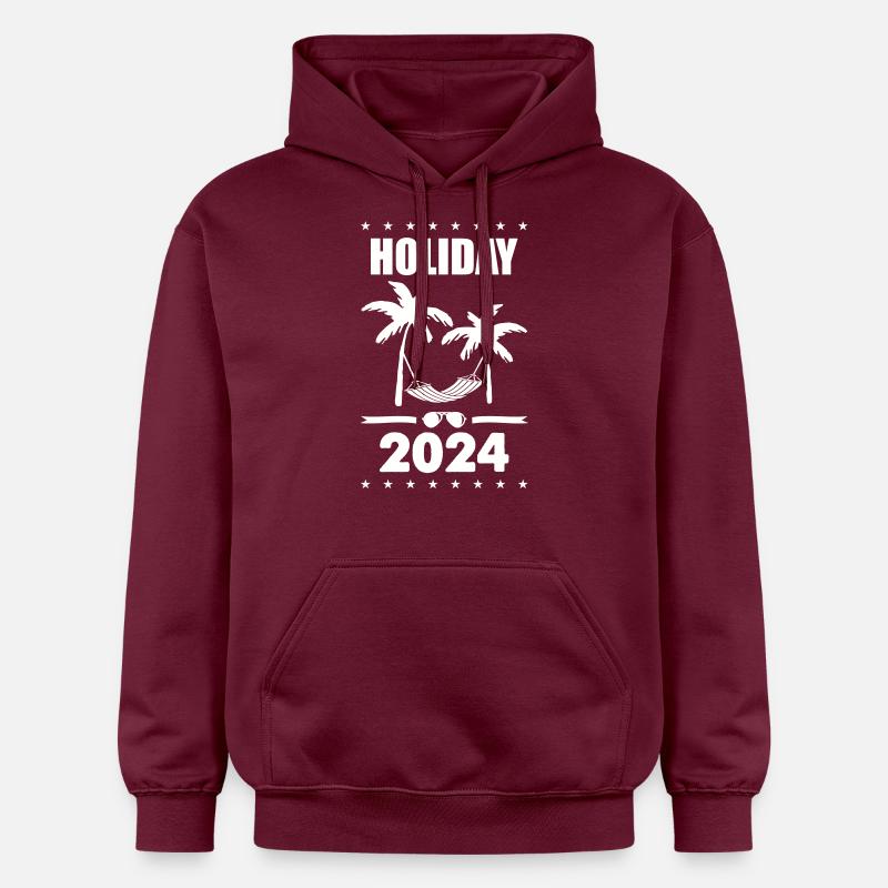 Vacances 2024 - Sweat à capuche Softstyle® Gildan Unisexe - maroon