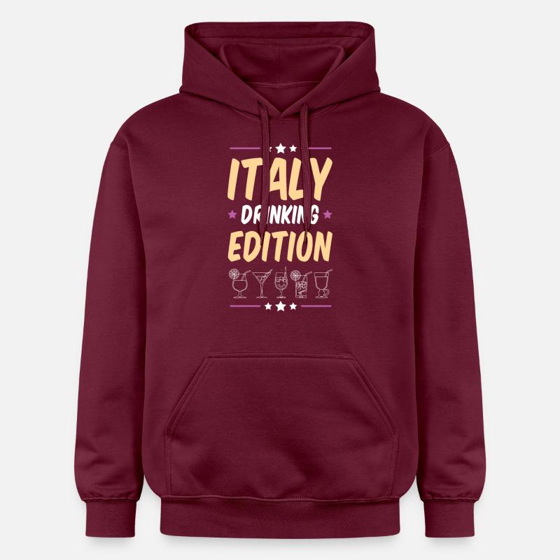 Italie Drinking Party - Sweat à capuche Softstyle® Gildan Unisexe - maroon