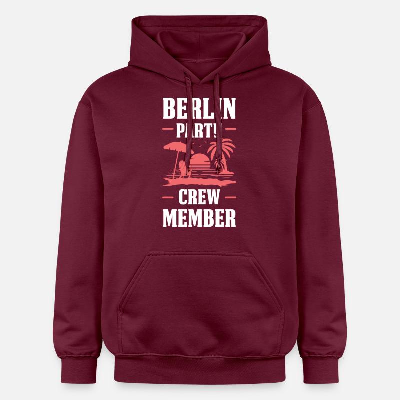 Équipe de fête berlinoise - Sweat à capuche Softstyle® Gildan Unisexe - maroon