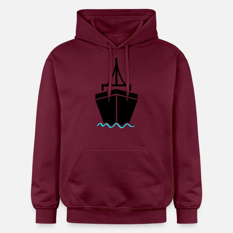 Navire 2 - Sweat à capuche Softstyle® Gildan Unisexe - maroon