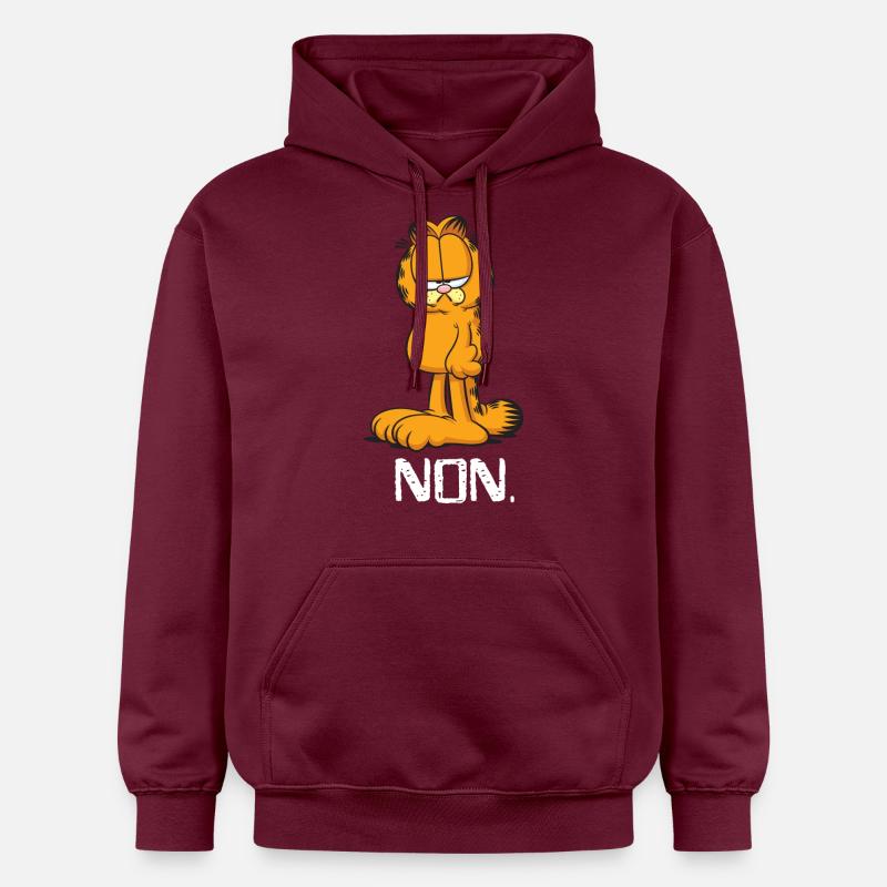 Garfield Non - Sweat à capuche Softstyle® Gildan Unisexe - maroon
