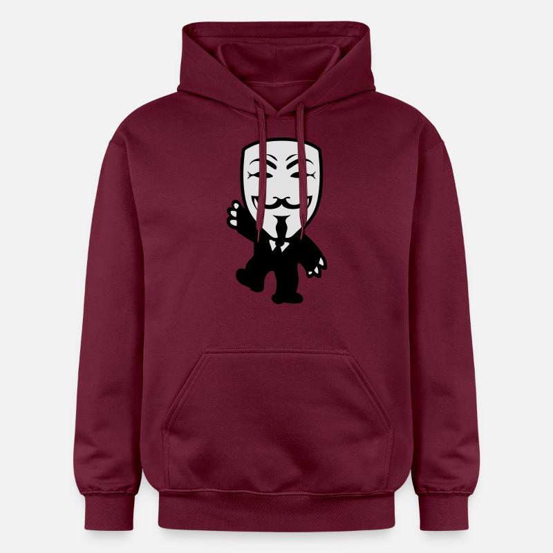 anonymous - Sweat à capuche Softstyle® Gildan Unisexe - maroon