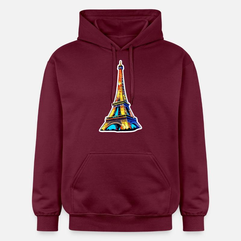Eiffel tower #20 - Sweat à capuche Softstyle® Gildan Unisexe - maroon