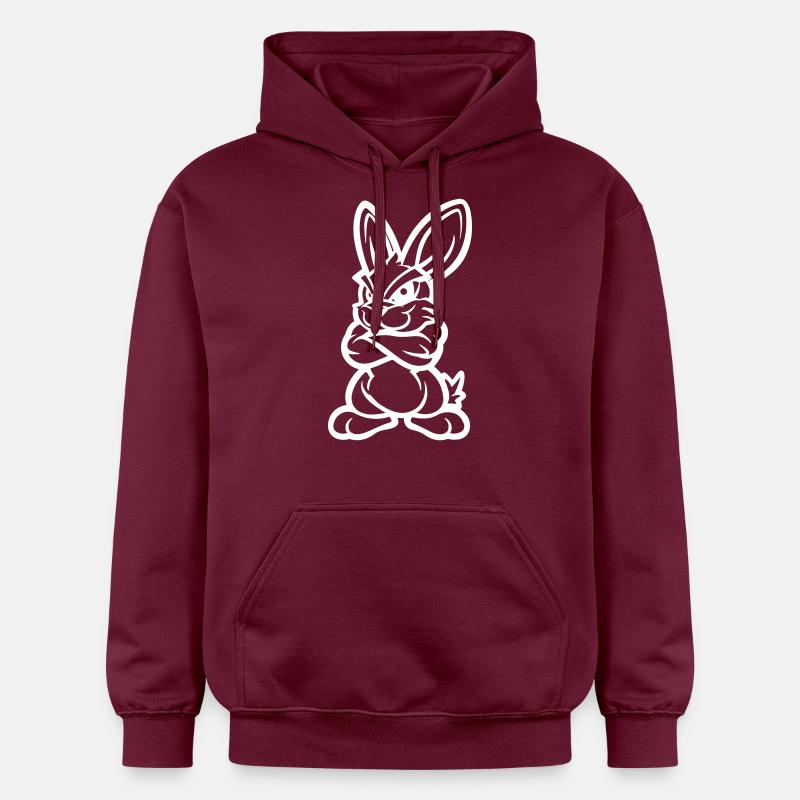 Bande dessinée Bunny - Sweat à capuche Softstyle® Gildan Unisexe - maroon