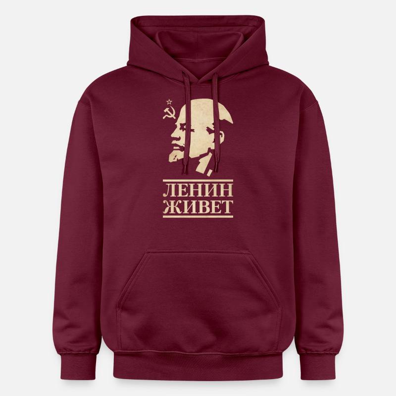 Lénine vit - Sweat à capuche Softstyle® Gildan Unisexe - maroon