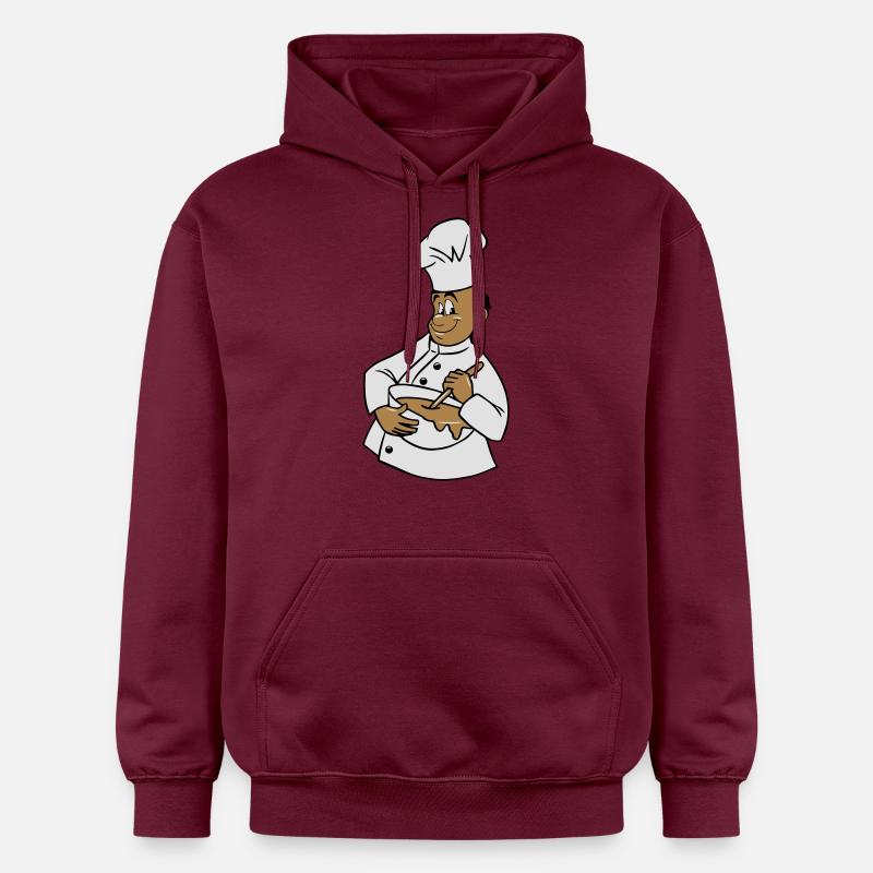 cuisinier chapeau de chef remuer - Sweat à capuche Softstyle® Gildan Unisexe - maroon