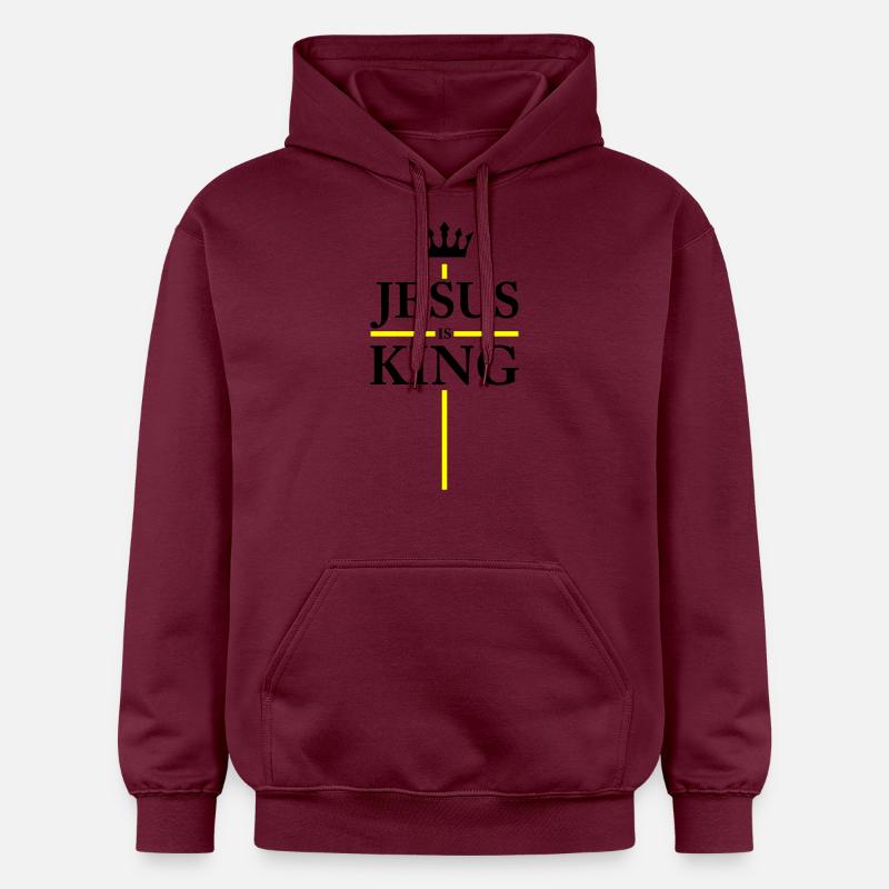 Jésus est Roi - Sweat à capuche Softstyle® Gildan Unisexe - maroon