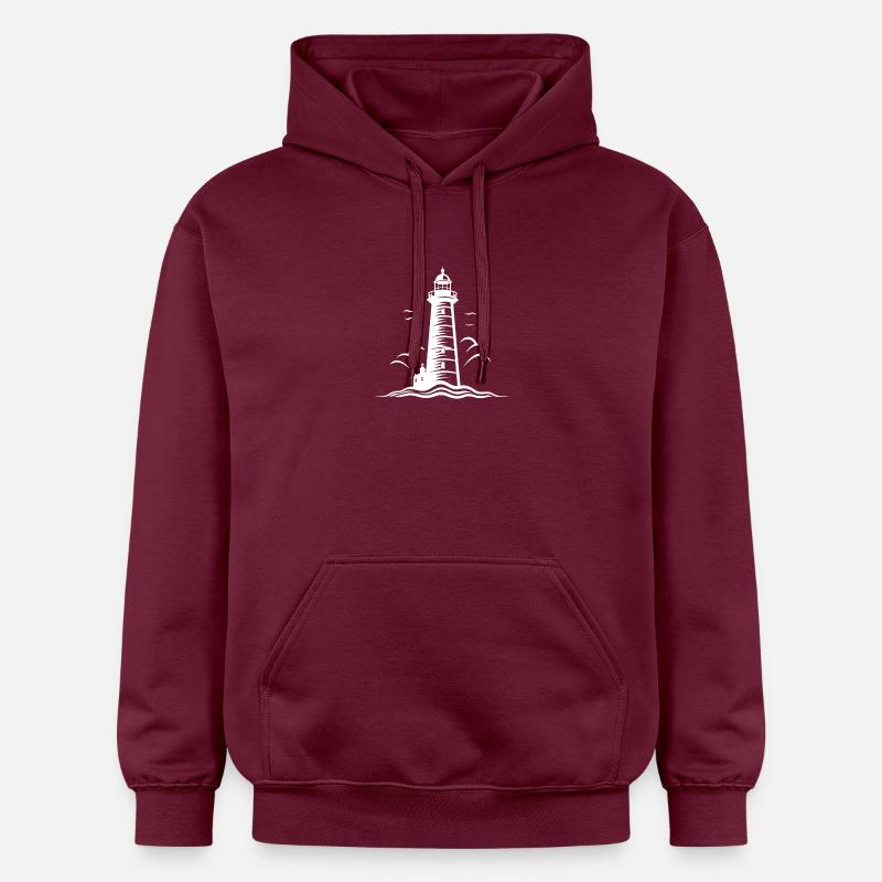Icône de phare - Sweat à capuche Softstyle® Gildan Unisexe - maroon