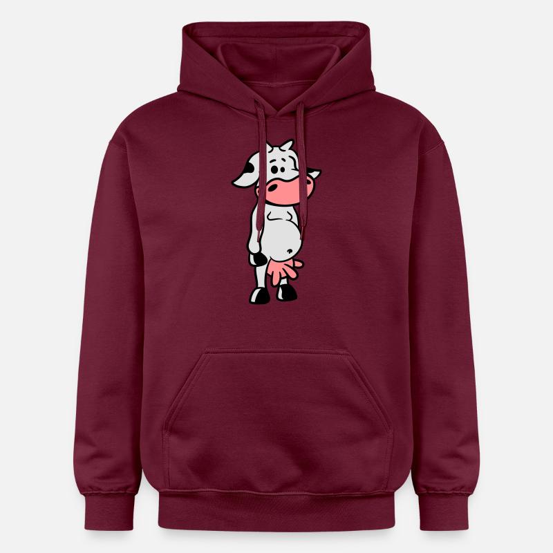 Petite vache douce mignonne - Sweat à capuche Softstyle® Gildan Unisexe - maroon