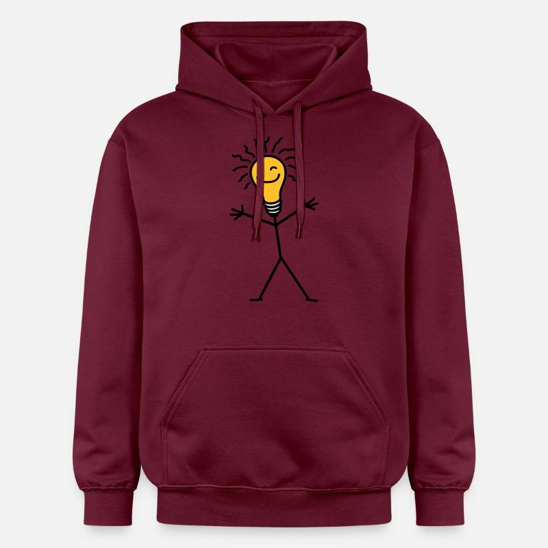 Light Bulb - Sweat à capuche Softstyle® Gildan Unisexe - maroon