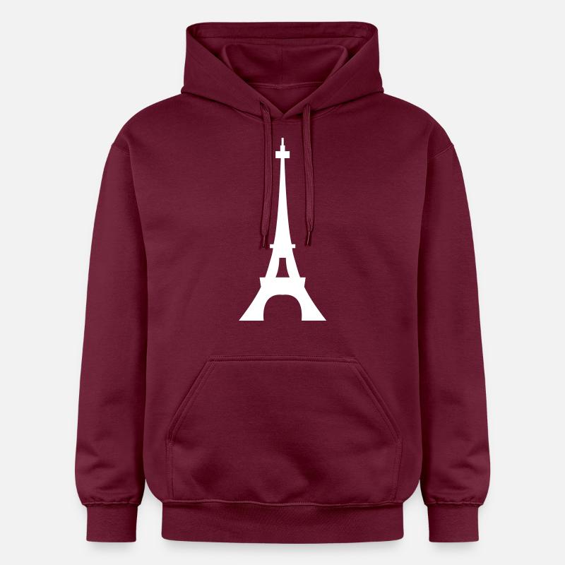 Eiffeltoren / Eiffeltower / Tour Eiffel - Sweat à capuche Softstyle® Gildan Unisexe - maroon