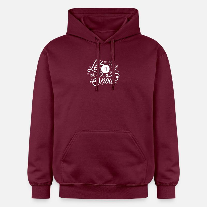Qu’il neige - Sweat à capuche Softstyle® Gildan Unisexe - maroon