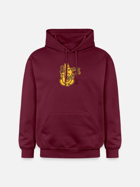 Ganesha Elephant No.05_2c - Gildan Unisex Softstyle® Midweight Hoodie - maroon