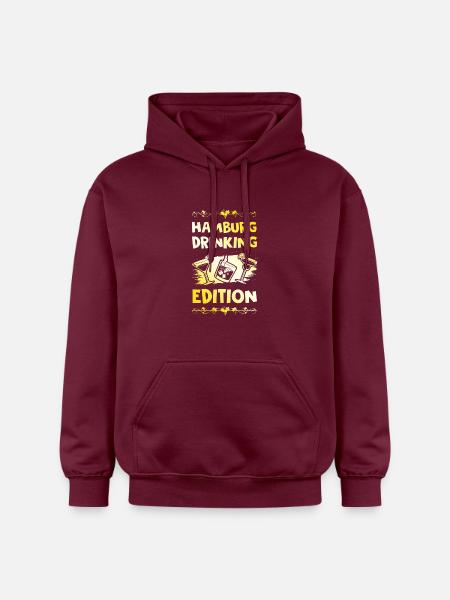 Hamburg Drinking Spruch - Gildan Unisex Softstyle® Midweight Hoodie - Maroon