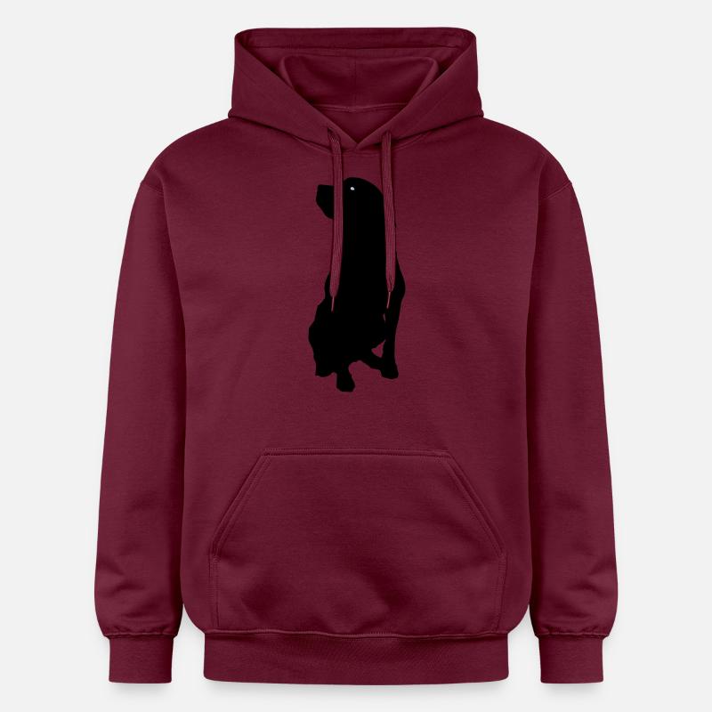 Chien - Sweat à capuche Softstyle® Gildan Unisexe - maroon