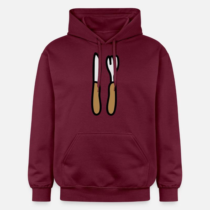 Cutlery - Sweat à capuche Softstyle® Gildan Unisexe - maroon