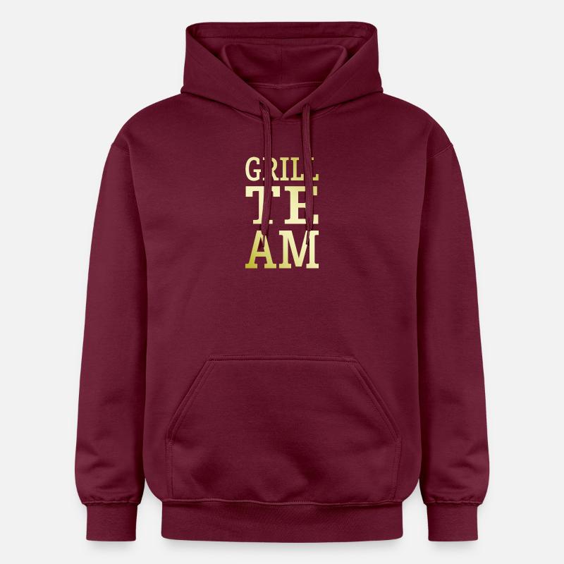 Équipe de grillades - Sweat à capuche Softstyle® Gildan Unisexe - maroon