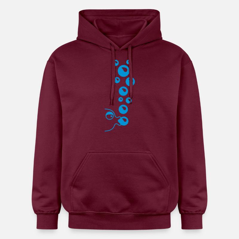 fishbubbles - Sweat à capuche Softstyle® Gildan Unisexe - maroon