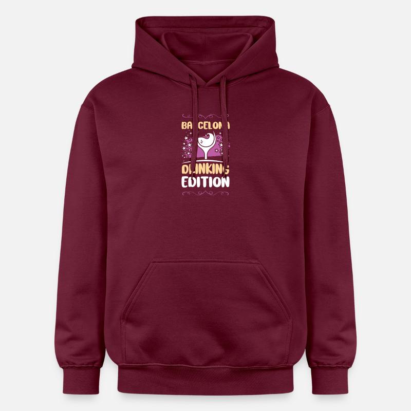 Vacances de fête à Barcelone - Sweat à capuche Softstyle® Gildan Unisexe - maroon