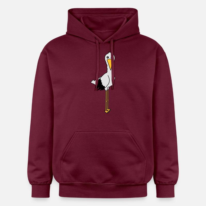 stork - Sweat à capuche Softstyle® Gildan Unisexe - maroon
