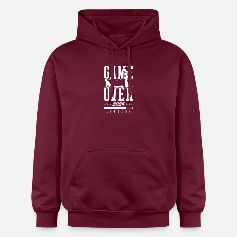 Hochzeit Loading 2024 Game Over - Gildan Unisex Softstyle® Midweight Hoodie - Maroon