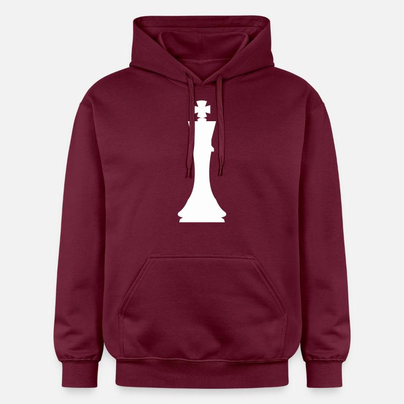 Pièce d’échecs roi - Sweat à capuche Softstyle® Gildan Unisexe - maroon