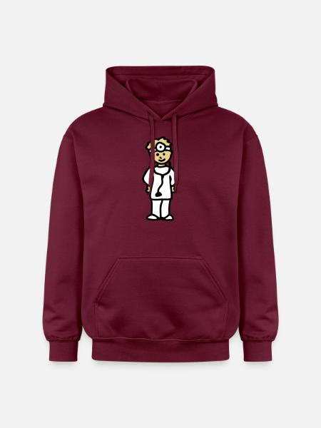 Læge: 3 - Gildan Softstyle® Midweight unisex-hoodie - maroon