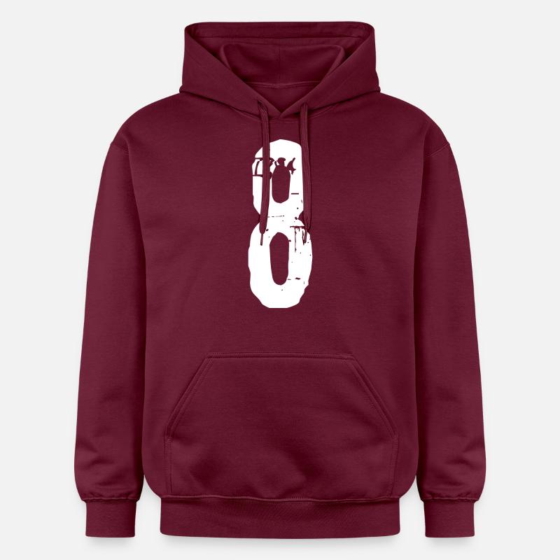 Numéro 8! - Sweat à capuche Softstyle® Gildan Unisexe - maroon