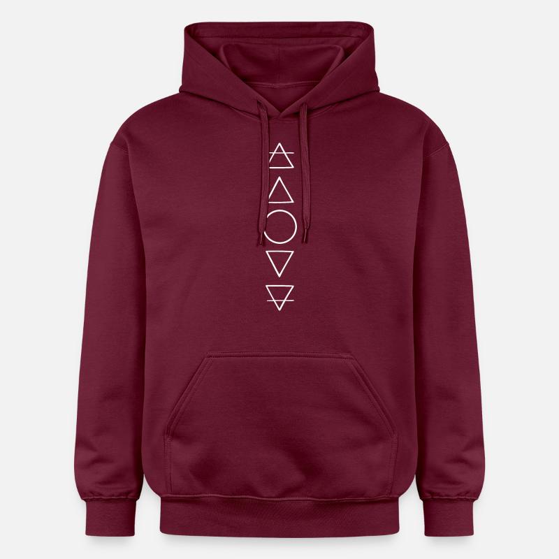 Les cinq éléments - Sweat à capuche Softstyle® Gildan Unisexe - maroon