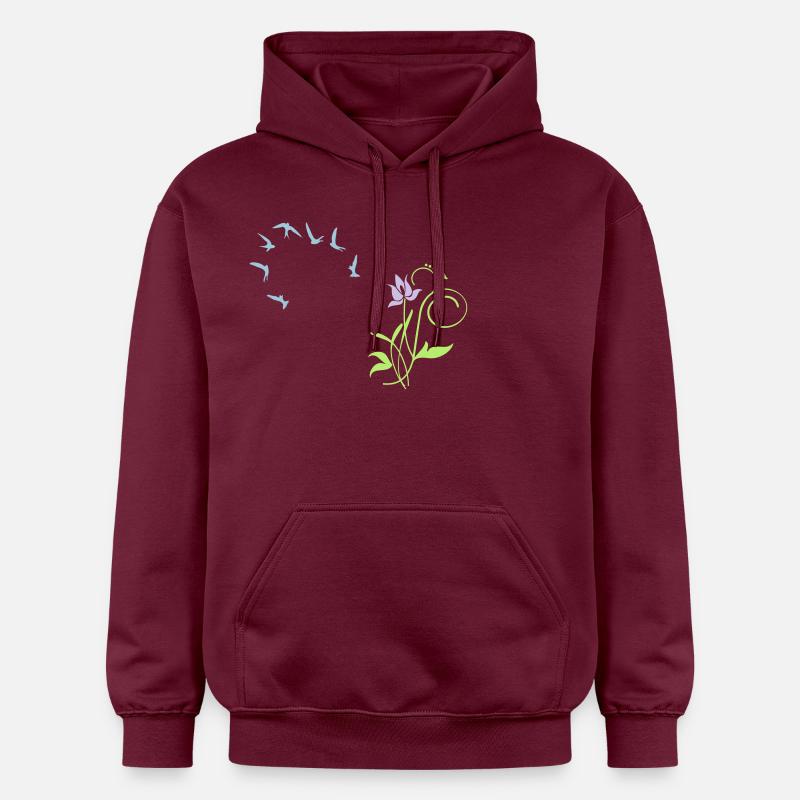Orchidee / orchid (2c) - Sweat à capuche Softstyle® Gildan Unisexe - maroon