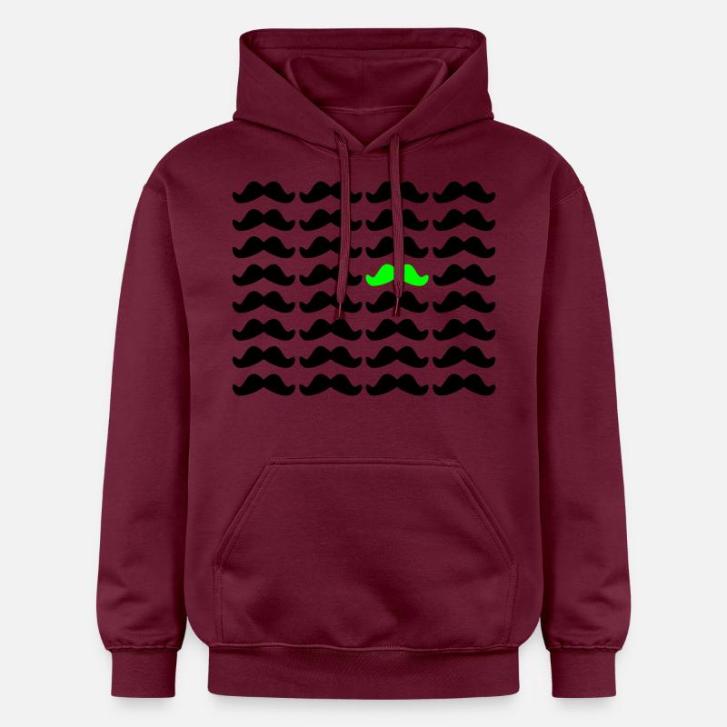 Mustache Moustache "Be Different" 2c - Sweat à capuche Softstyle® Gildan Unisexe - maroon