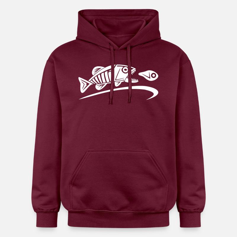 logo-tribal-blanc-notext - Sweat à capuche Softstyle® Gildan Unisexe - maroon