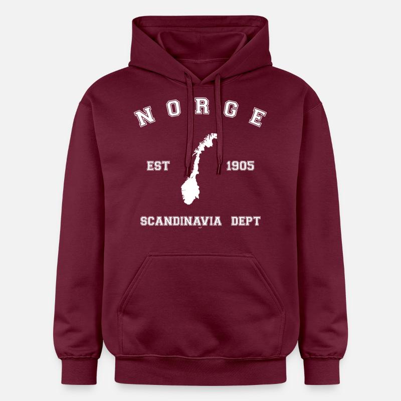 Norge - Sweat à capuche Softstyle® Gildan Unisexe - maroon
