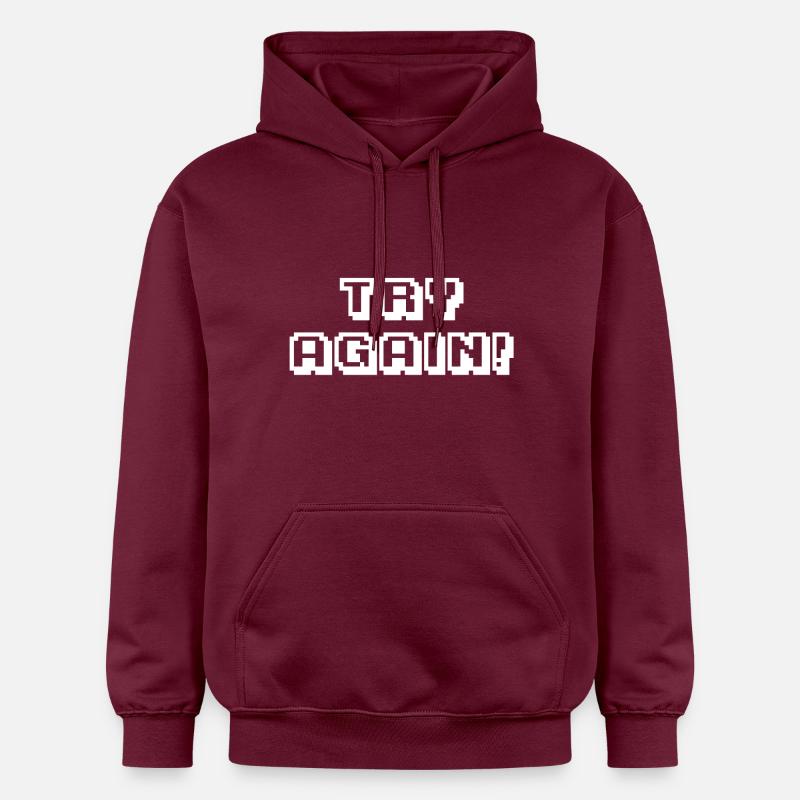 Arcade Try Again blanc - Sweat à capuche Softstyle® Gildan Unisexe - maroon