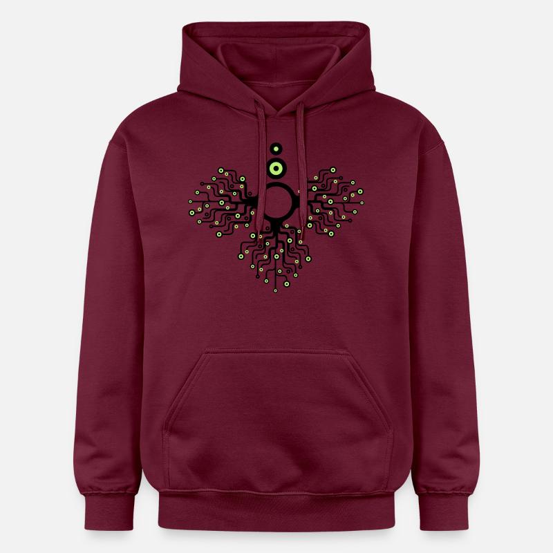 Kreiseadler_2f - Sweat à capuche Softstyle® Gildan Unisexe - maroon