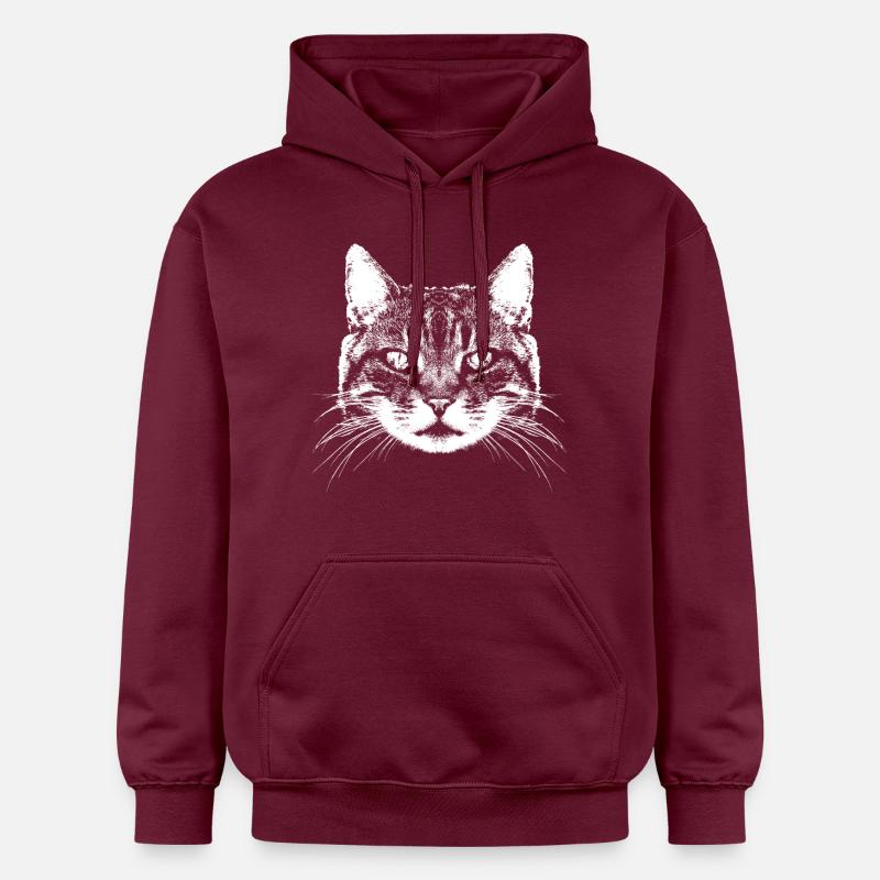 Chat / Chat / Coon principal - Sweat à capuche Softstyle® Gildan Unisexe - maroon