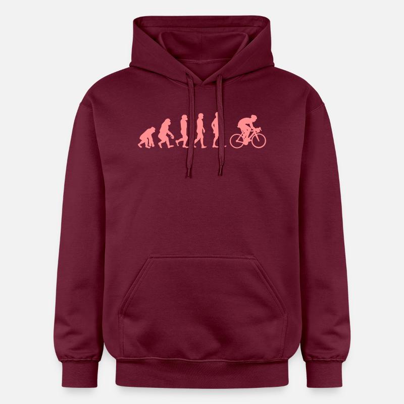 vélo évolution - Sweat à capuche Softstyle® Gildan Unisexe - maroon