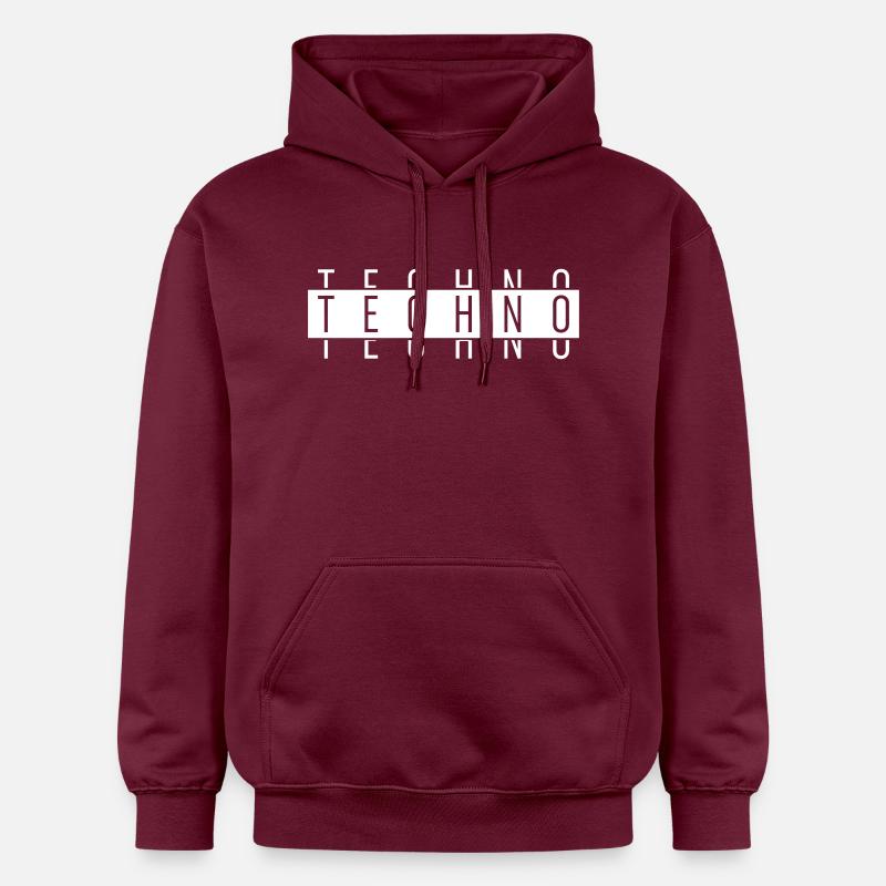 TECHNO TECHNO TECHNO - Sweat à capuche Softstyle® Gildan Unisexe - maroon
