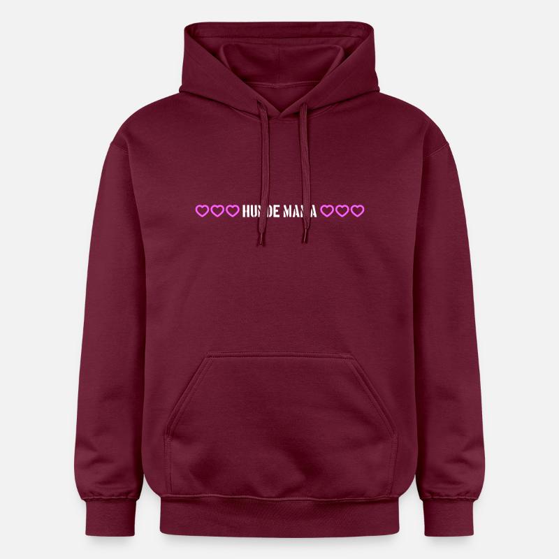 Chiens Maman Coeur - Sweat à capuche Softstyle® Gildan Unisexe - maroon