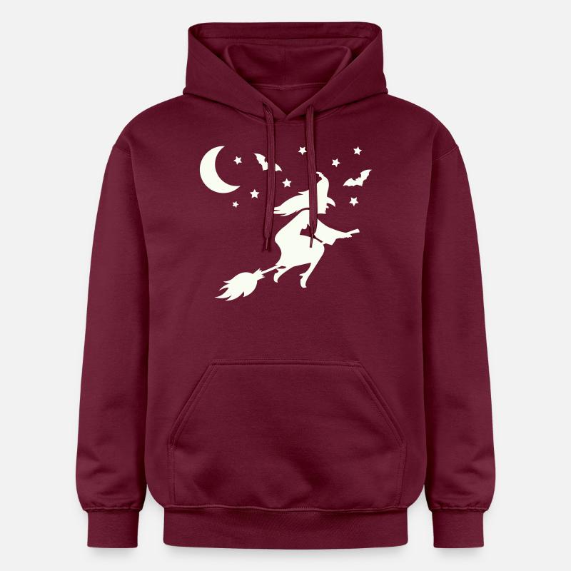 Sorcière - Sweat à capuche Softstyle® Gildan Unisexe - maroon