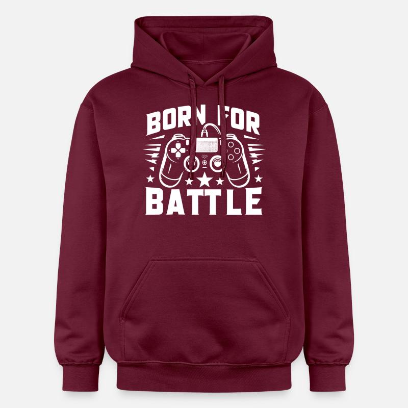 Né pour le combat - Sweat à capuche Softstyle® Gildan Unisexe - maroon