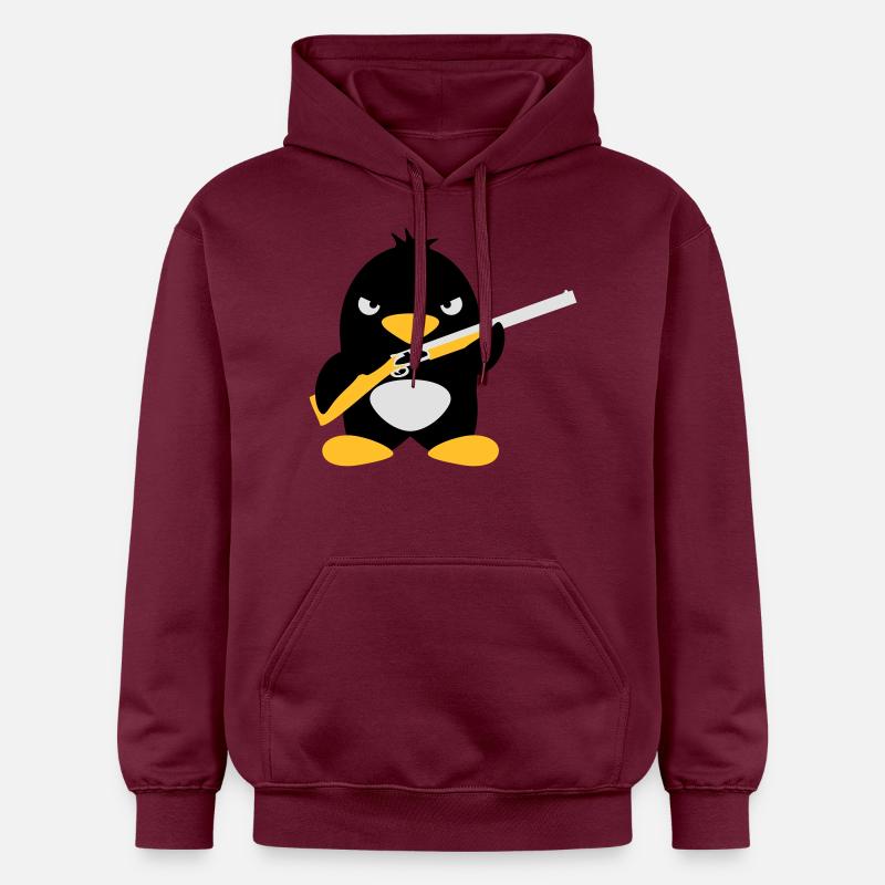 Shotgun Penguin - Sweat à capuche Softstyle® Gildan Unisexe - maroon