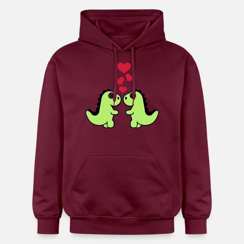 Dinosaure - Sweat à capuche Softstyle® Gildan Unisexe - maroon