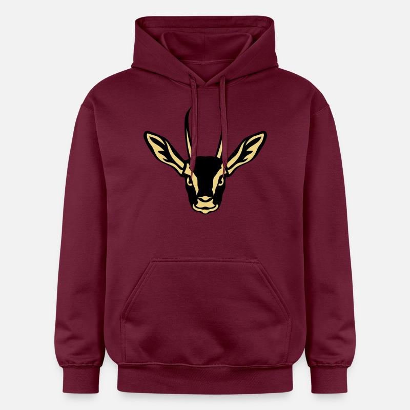 gazelle animaux sauvage 1010 - Sweat à capuche Softstyle® Gildan Unisexe - maroon