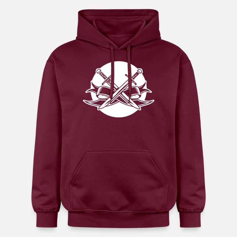 Icône d’épée - Sweat à capuche Softstyle® Gildan Unisexe - maroon