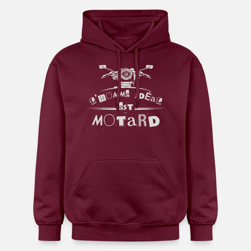 motard - Sweat à capuche Softstyle® Gildan Unisexe - maroon