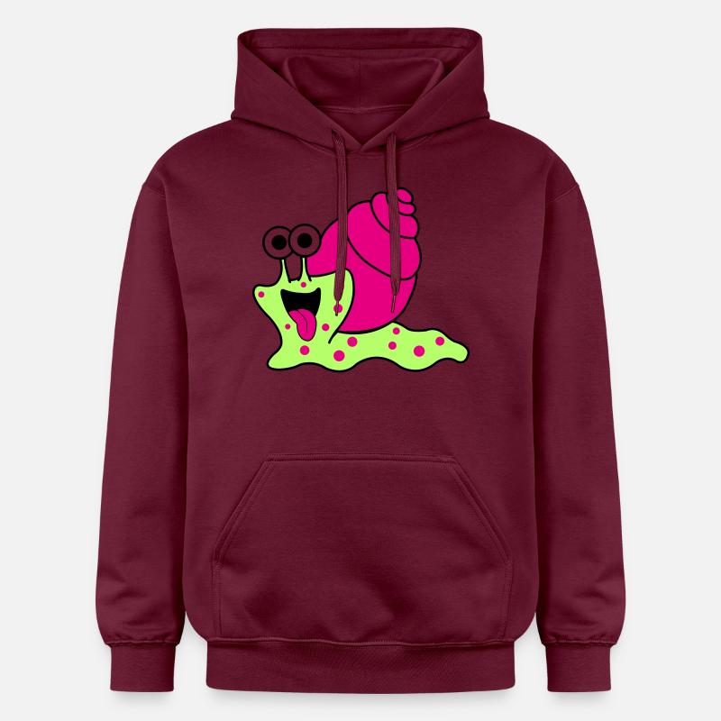 Escargot Drôle - Sweat à capuche Softstyle® Gildan Unisexe - maroon