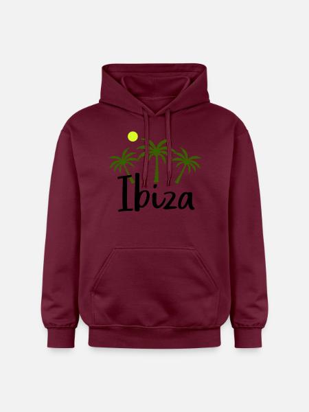 Ibiza - Gildan Unisex Softstyle® Midweight Hoodie - maroon